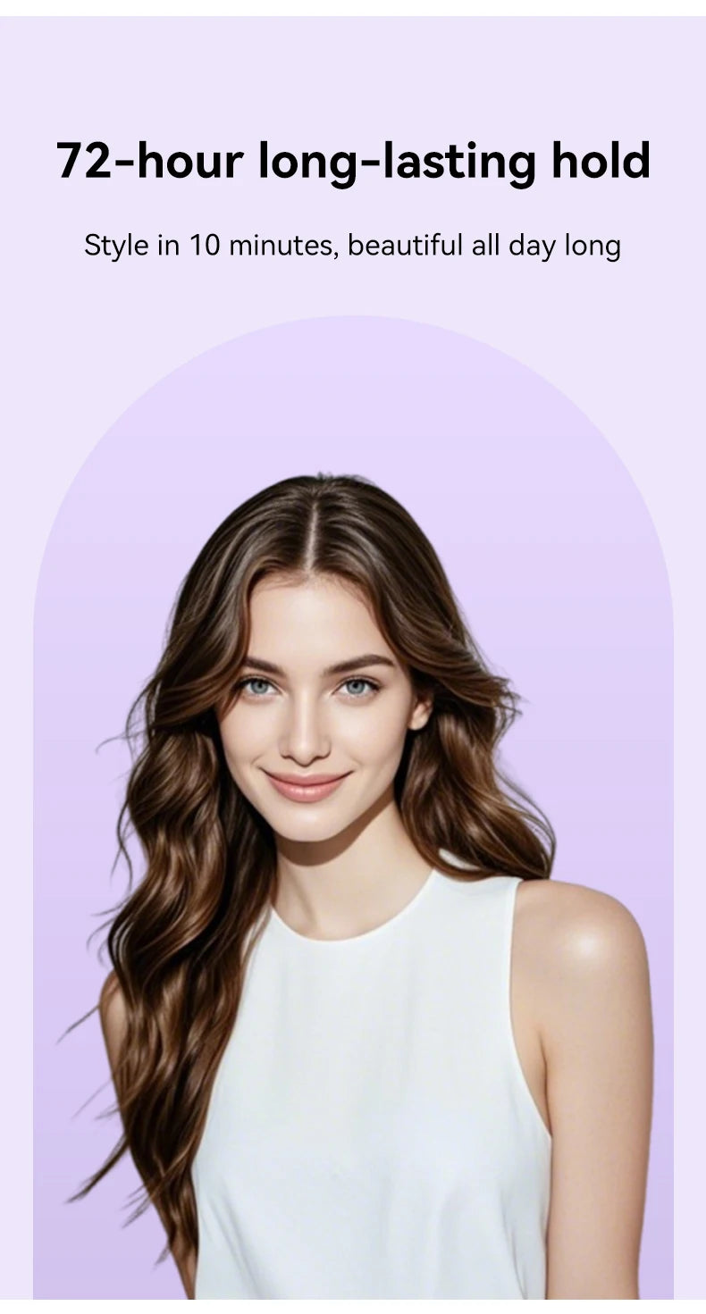 Professional 32mm Ceramic Hair Curling Iron with Automatic Shut Off - Smarsty