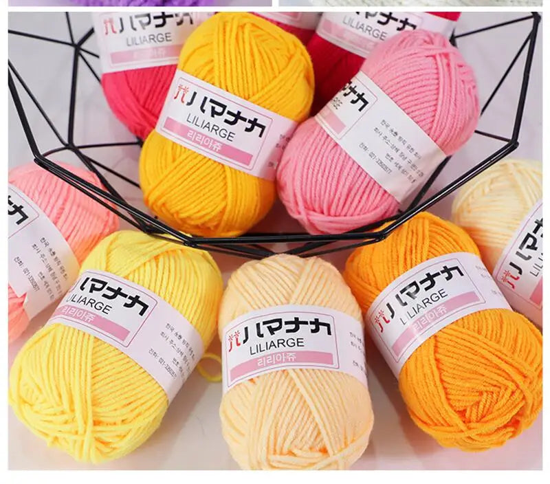 Soft Cotton Knitting Yarn for DIY Baby Sweaters - Smarsty