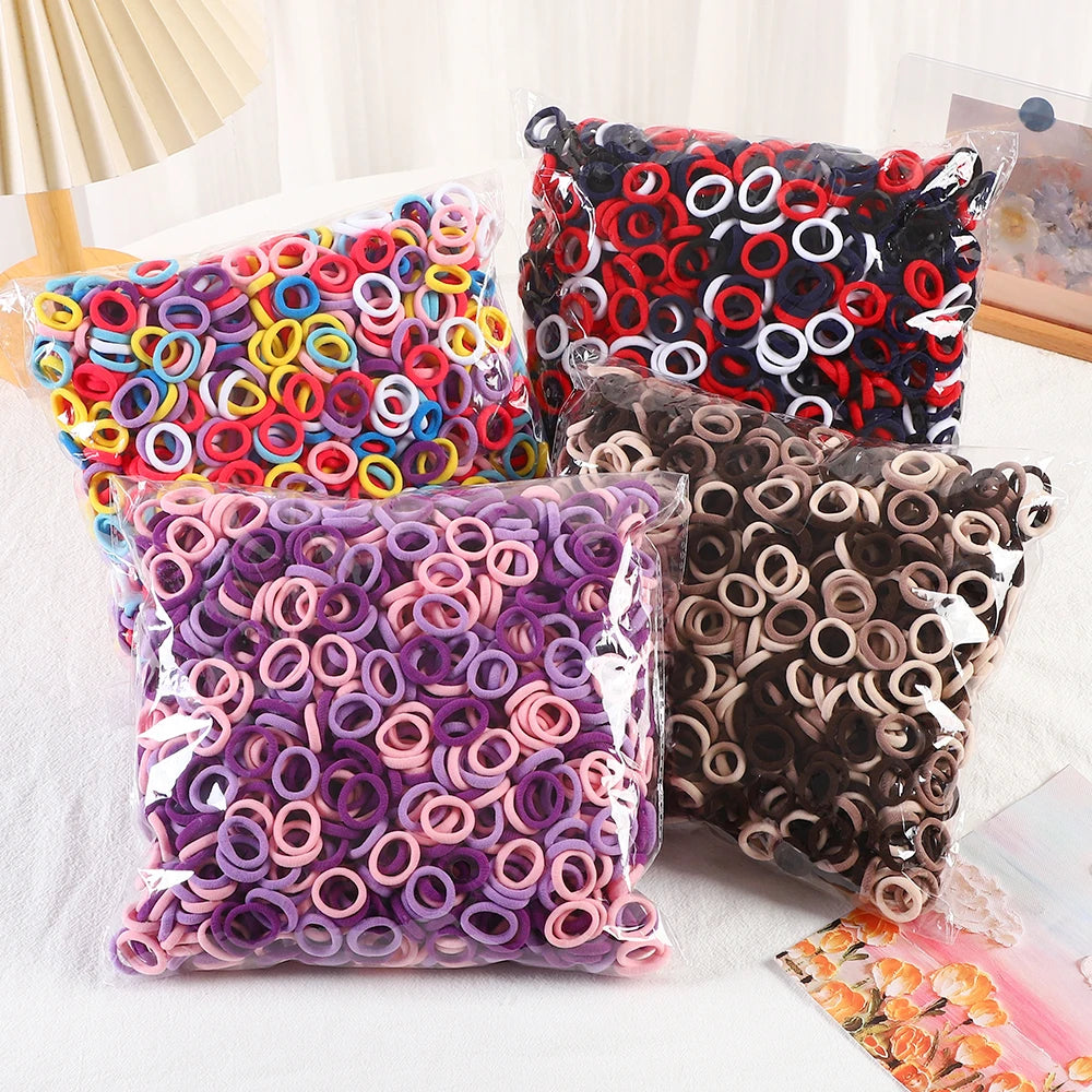 Colorful Nylon Elastic Hair Ties For Kids Gentle Hold - Smarsty