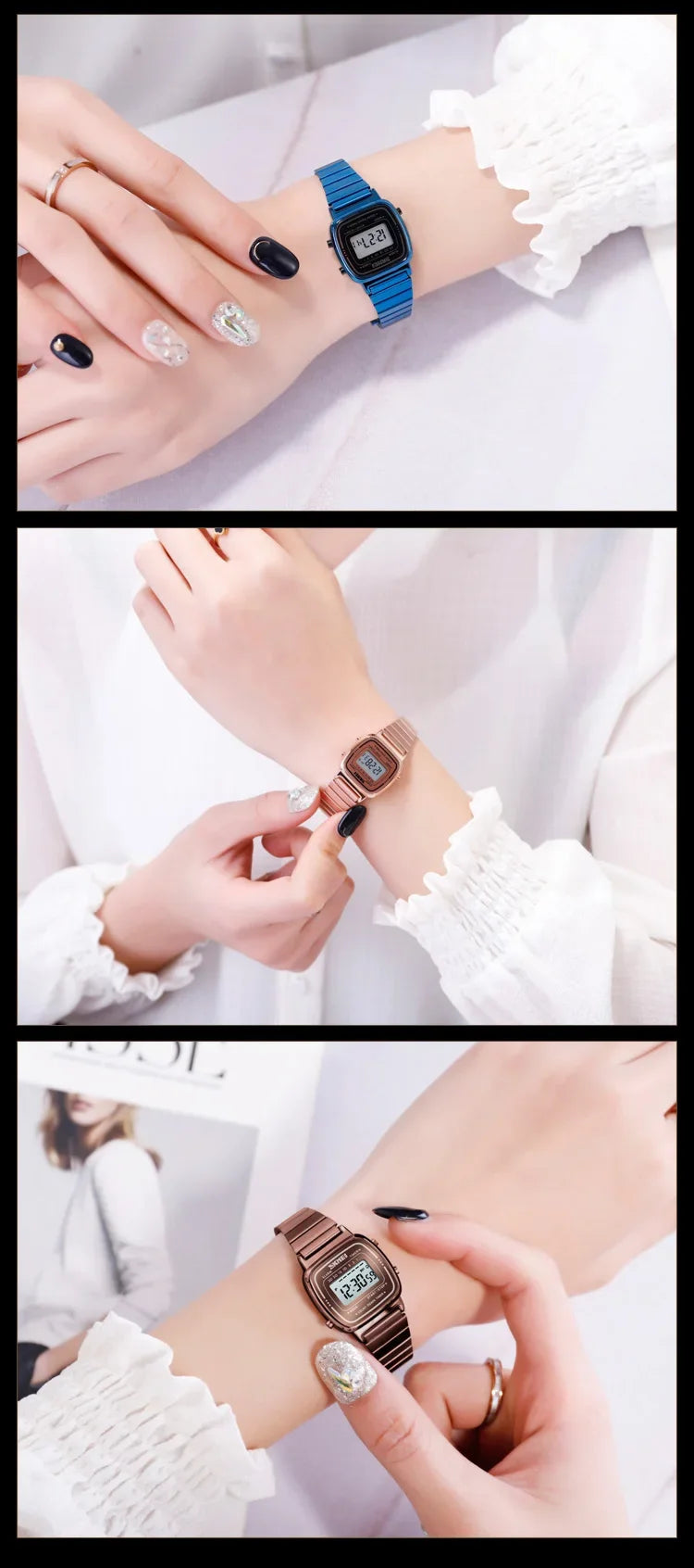 SKMEI 1901 Luxury Waterproof Digital Women's Watch - Smarsty