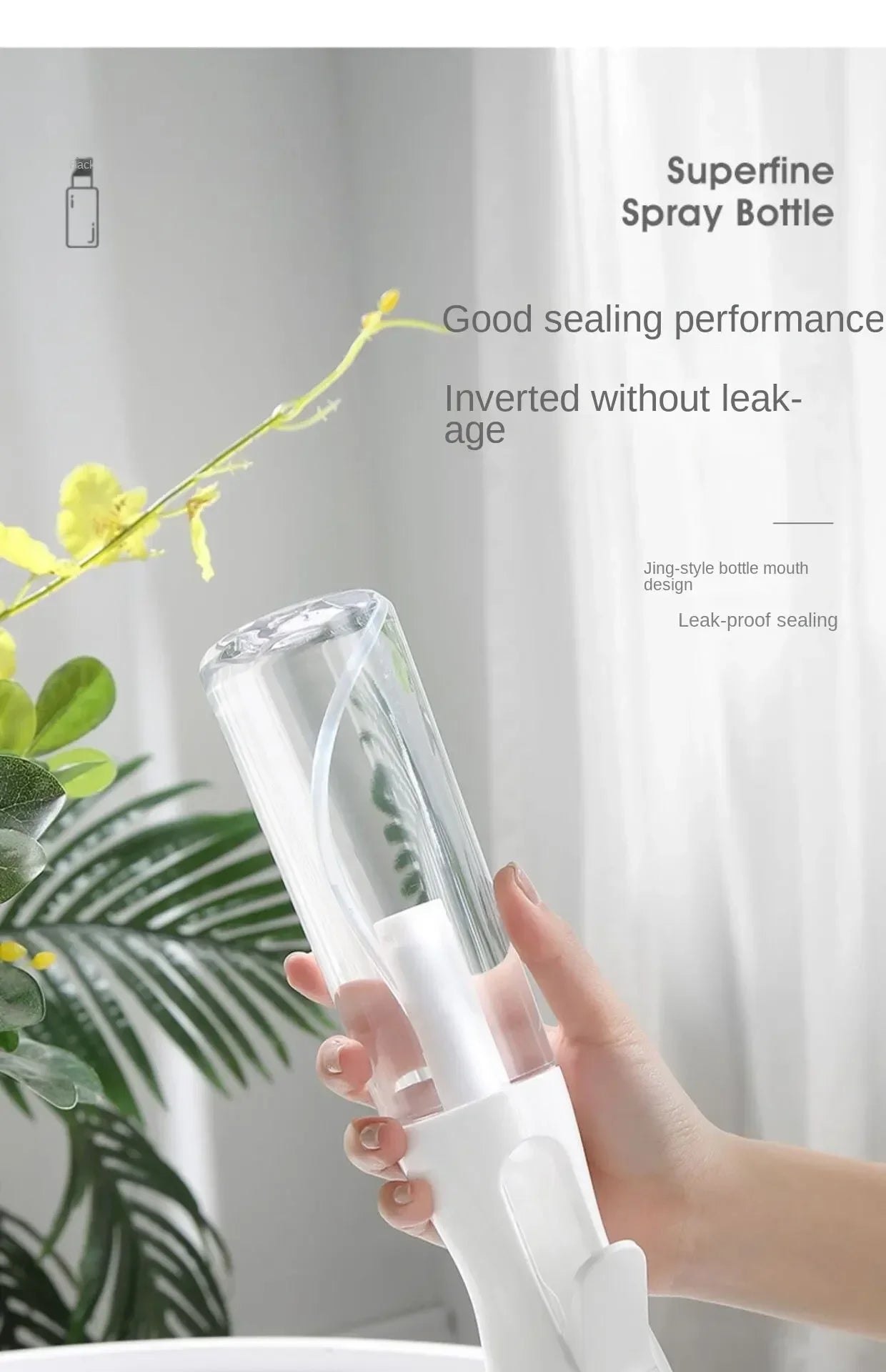 Refillable Continuous Mist Hair Spray Bottle - Smarsty