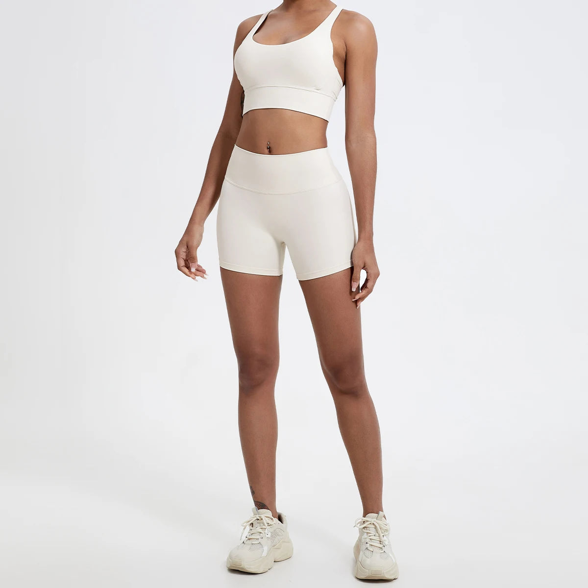 Hearuisavy Running Sports Shorts Women Buttock Lift Gym Leggings Women Cycling Slim Fit Workout Shorts High Waist Yoga Shorts - Smarsty