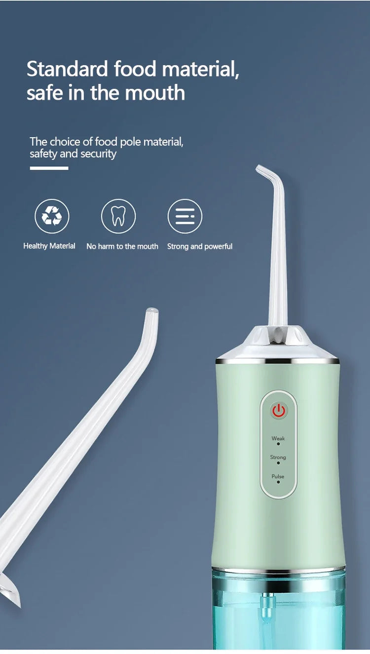 Oral Irrigator Dental Water Jet Flosser Appliance Pick Floss Dentistry Mouth Washing Machine Teeth Whitening Cleaning Tools - Smarsty