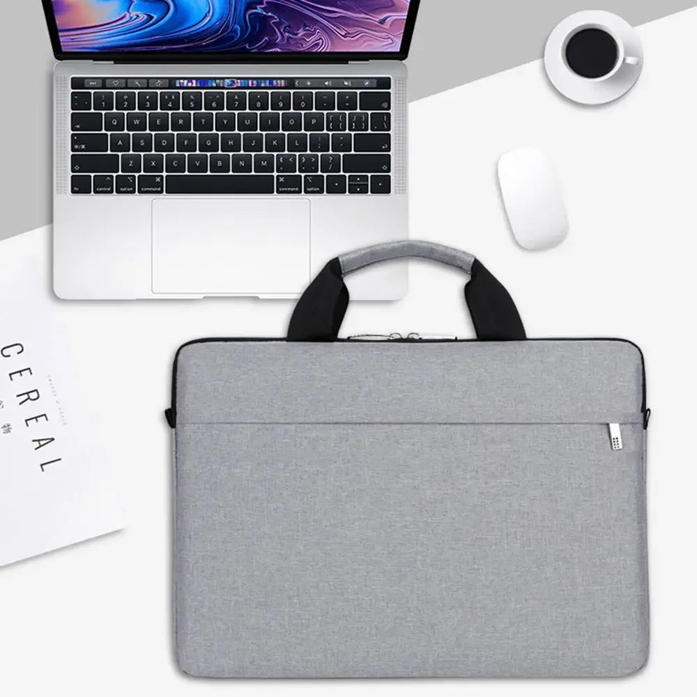 Laptop Sleeve Case With Zipper Shoulder Bag And Pouch