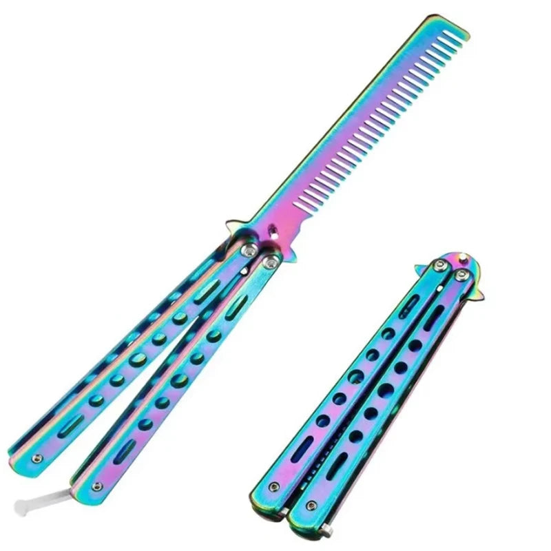 Foldable Stainless Steel Comb for Beard and Hair Styling - Smarsty