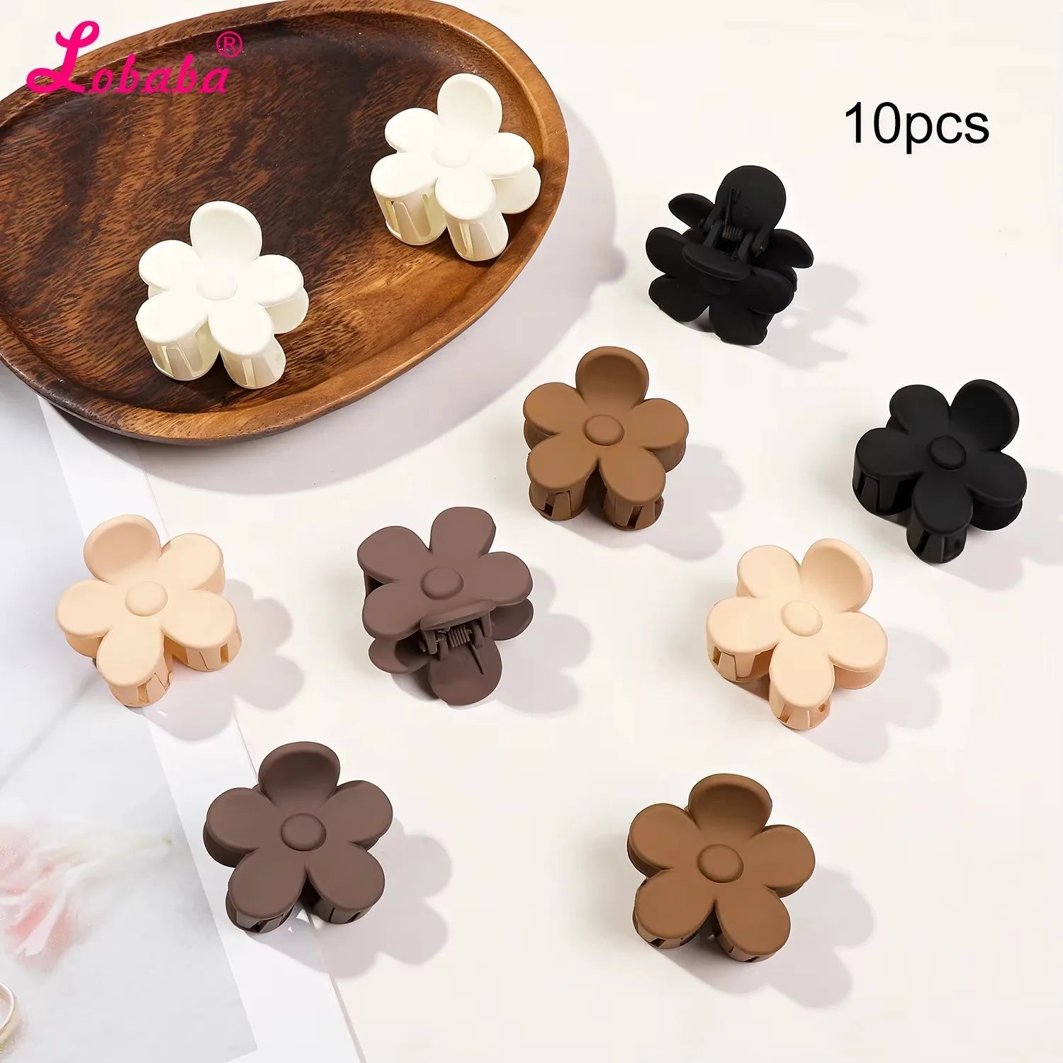 Small Flower Hair Claw Clips For Thin Hair Secure Hold - Smarsty