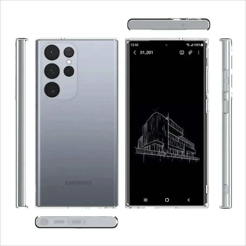 Soft Silicone Clear Case For Galaxy A53 Anti Fingerprint - Smarsty
