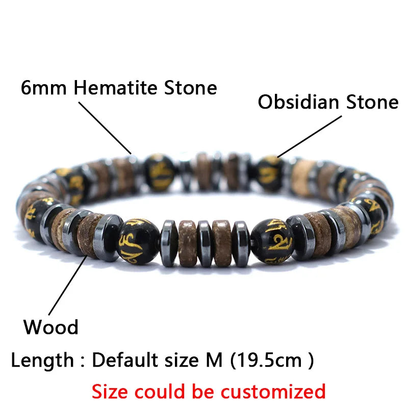 Natural Stone Beaded Bracelet for Men with Unique Design - Smarsty