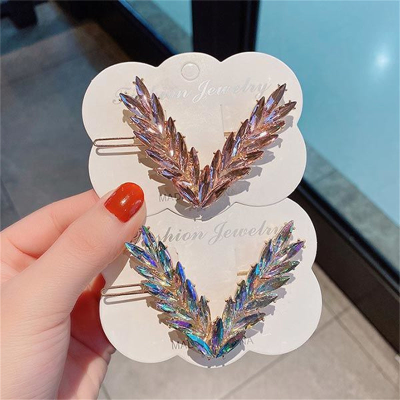 Luxury Crystal Hair Clip for Women with V Shape Design - Smarsty