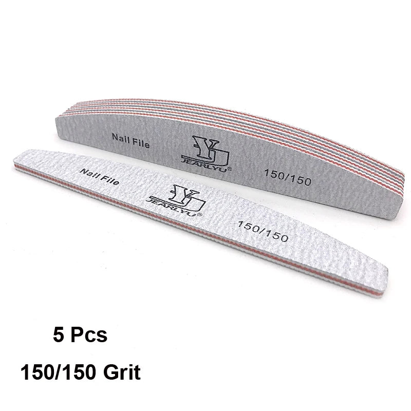 Professional Nail File Set with 5 Colors and Multiple Grits - Smarsty