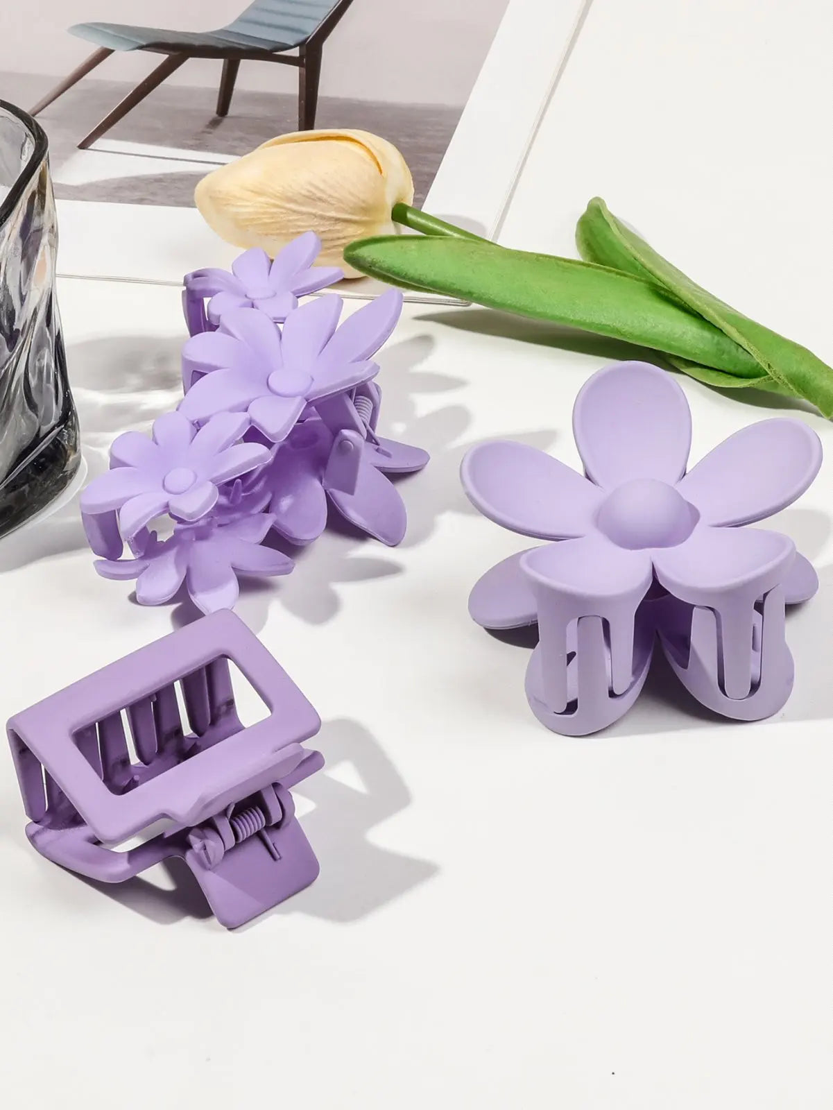 Mixed Color Hair Claw Clips Strong Hold For Curly Hair - Smarsty