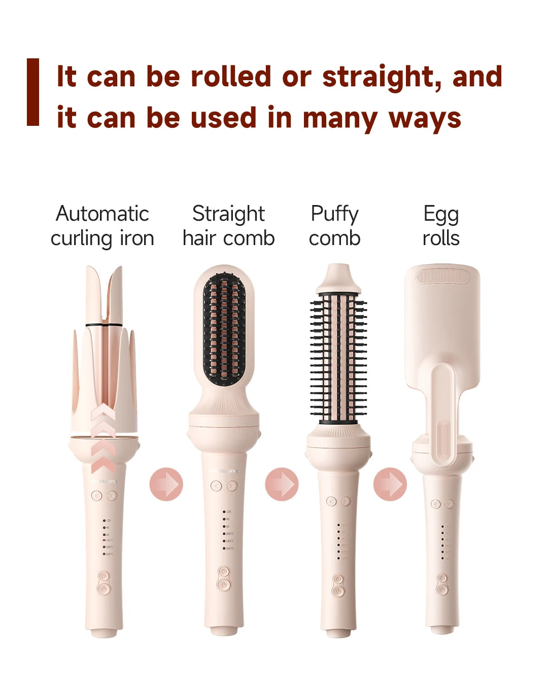 Automatic Hair Curler 32mm Rotating Ceramic Wand - Smarsty