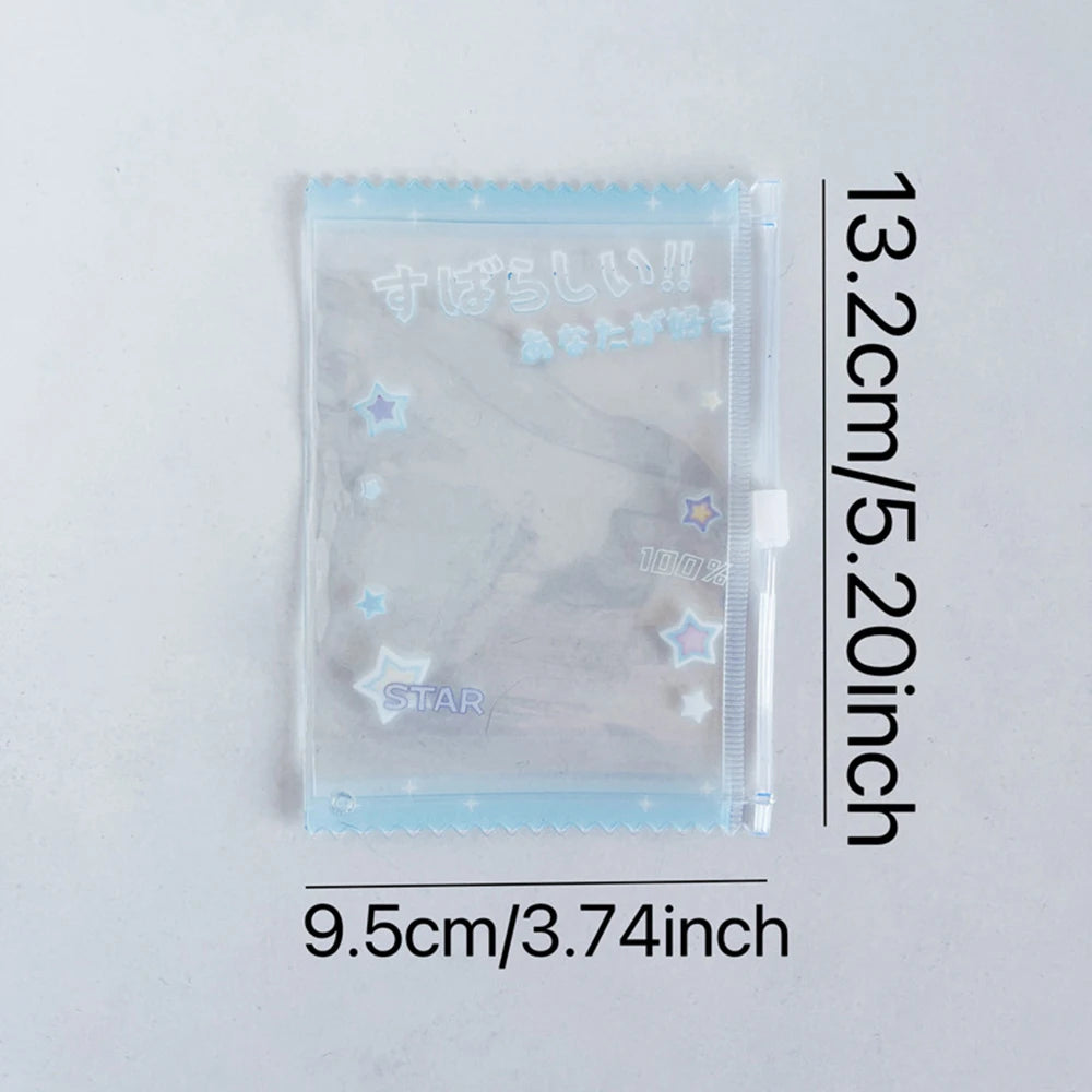 INS Transparent Candy Bag Badge Holder Korean Photocard Holder Display Bag Pendant Idol Photo Card Protective Cover Card Holder