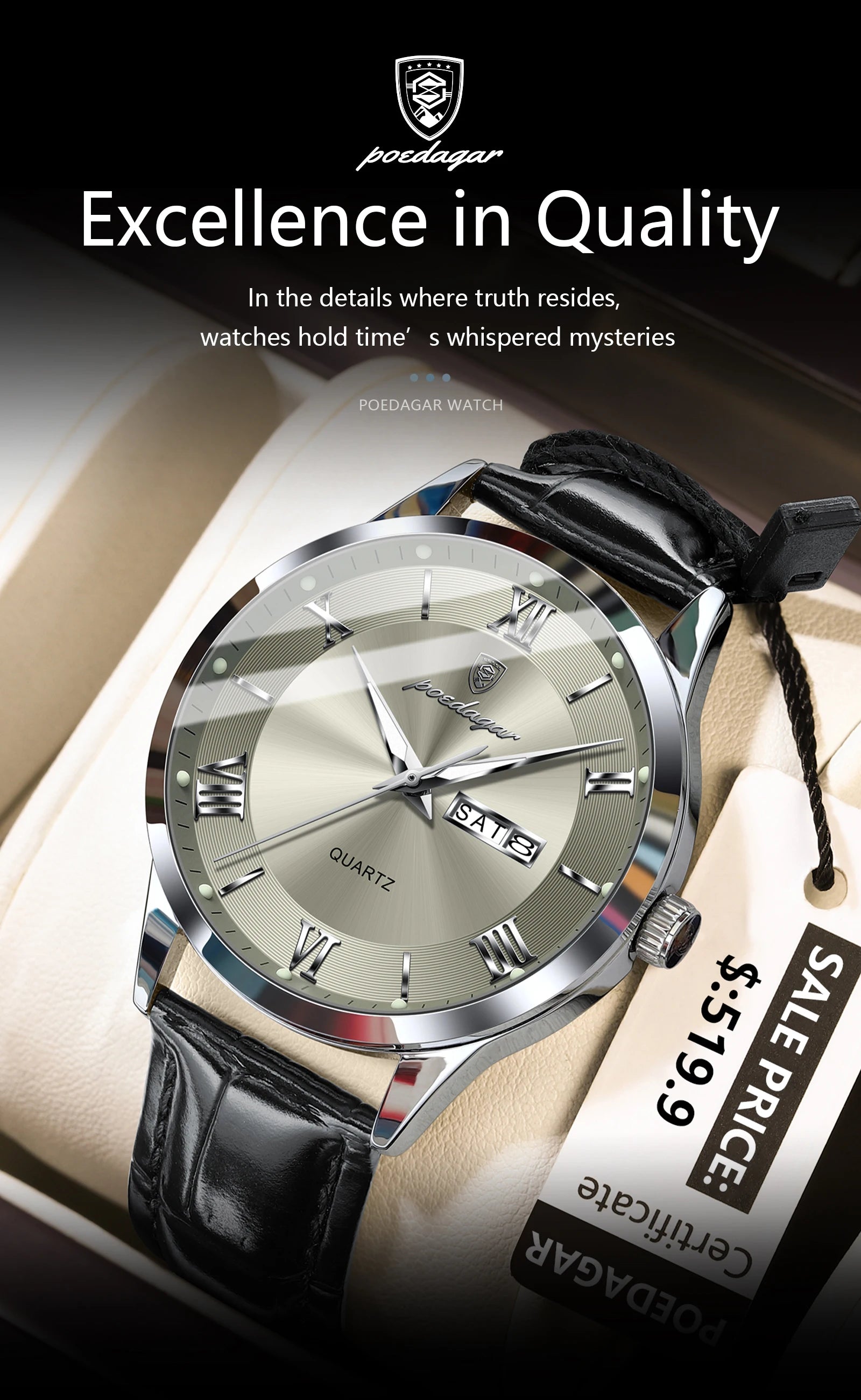 Luxury Waterproof Military Watch For Men with Luminous Dial - Smarsty
