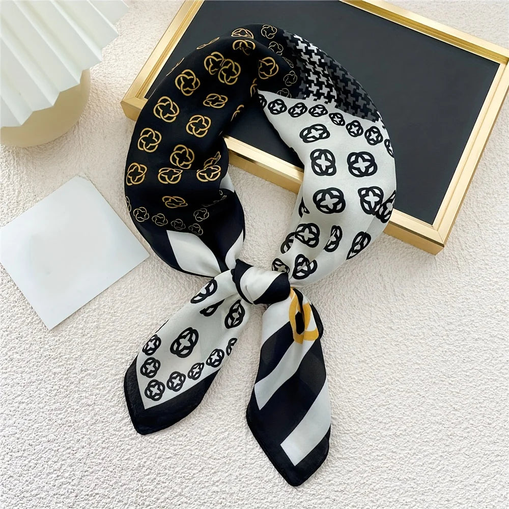 Luxury Silk Scarf Women Satin Shawl Sun Protection Wrap - Smarsty