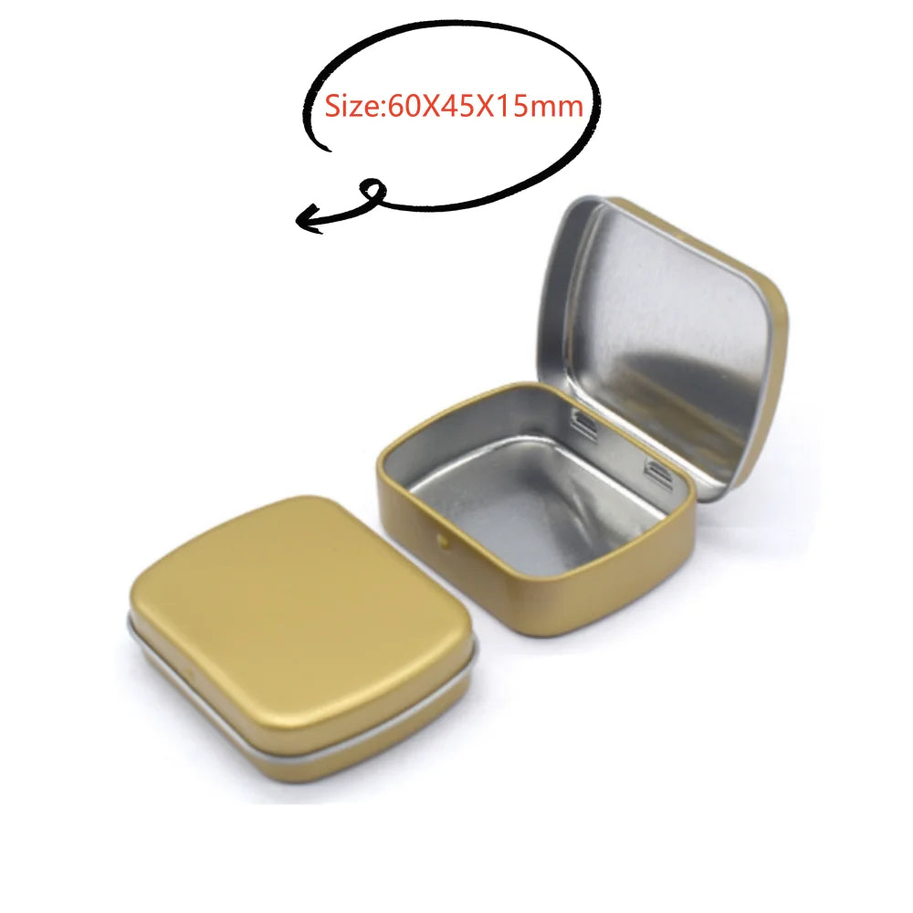 Small Metal Storage Box for Jewelry and Coins - Smarsty