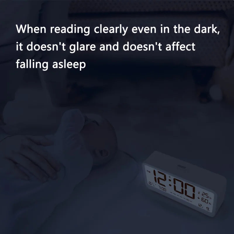 Multi-Function LED Alarm Clock with Humidity Display - Smarsty