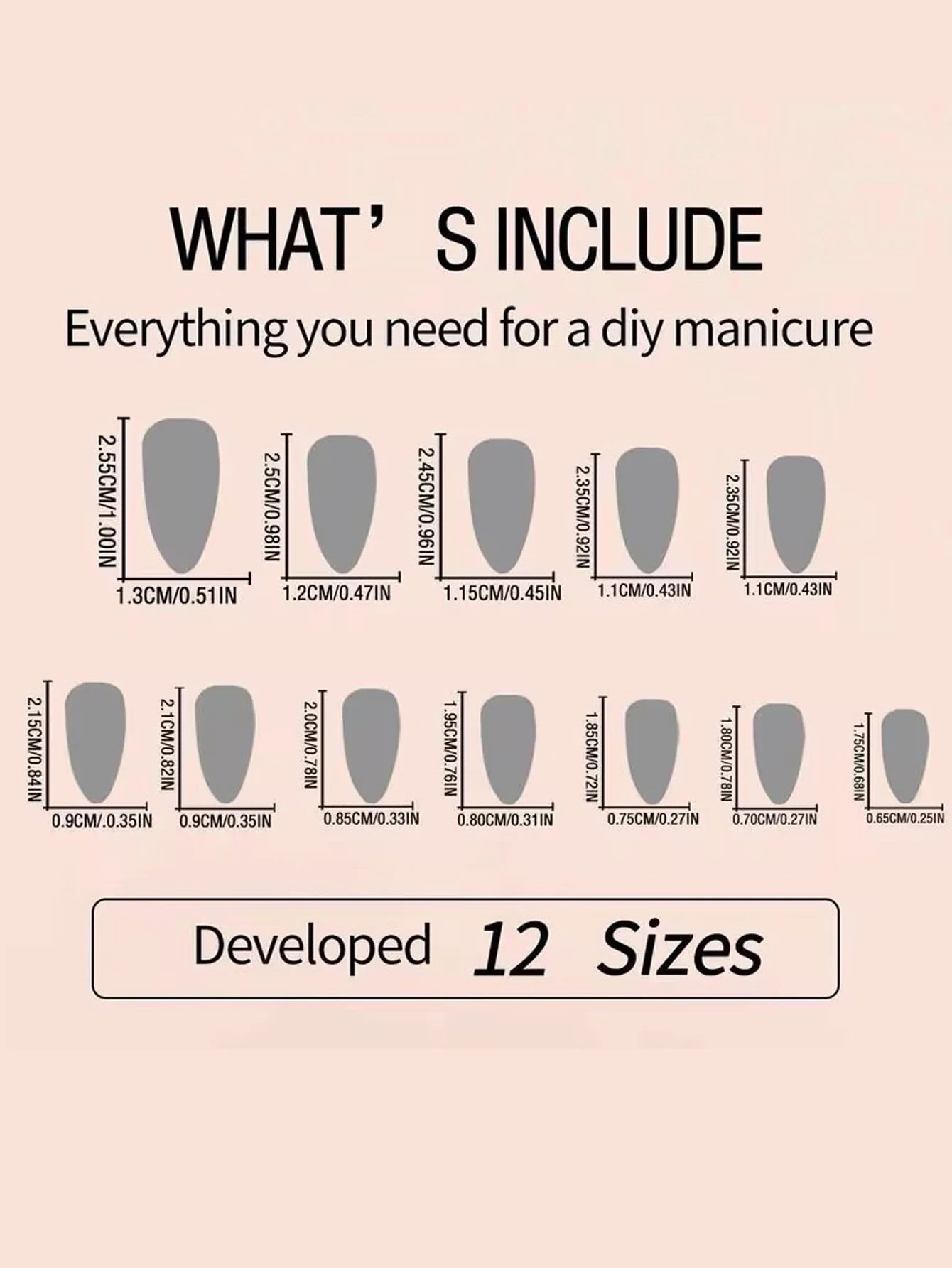 24PCS Medium Pink Black French Tip Press On Nails - Smarsty