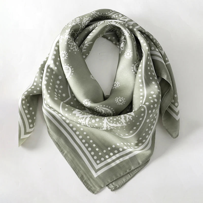 Elegant Silk Floral Hairbands and Neck Scarves - Smarsty