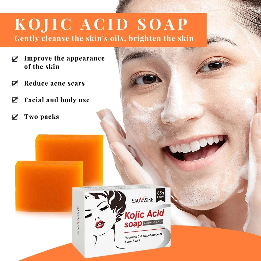 Handmade Kojic Acid Soap for Brightening Skin Exfoliation - Smarsty