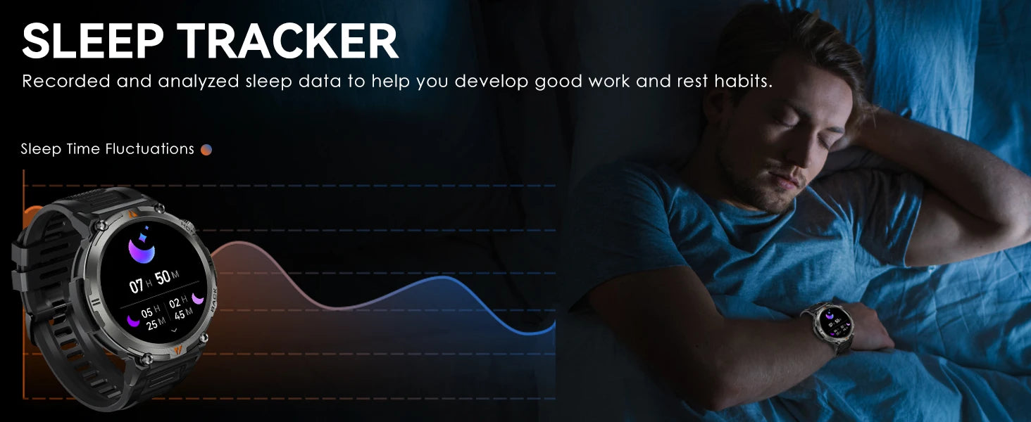 EIGIIS KE3 Smart Watch Bluetooth Call Waterproof Health Monitor - Smarsty