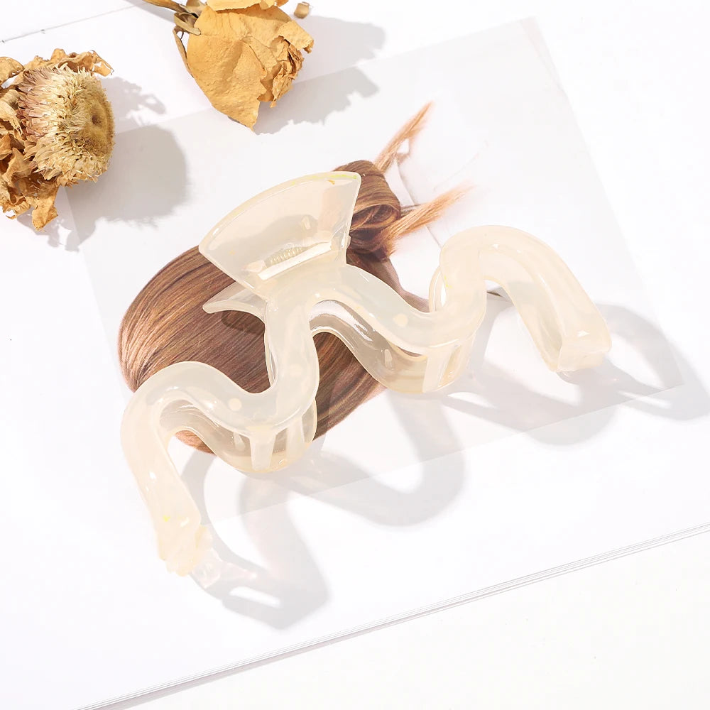 13cm Large Hair Clip For Thick Hair Strong Hold Transparent - Smarsty