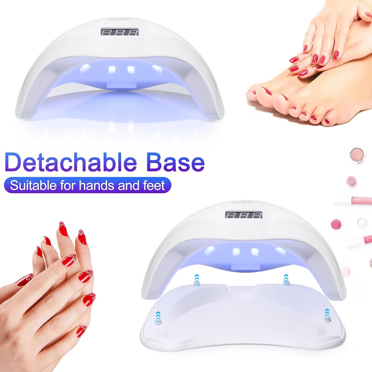 YIKOOLIN UV LED Nail Lamp 48W Fast Drying Solution - Smarsty