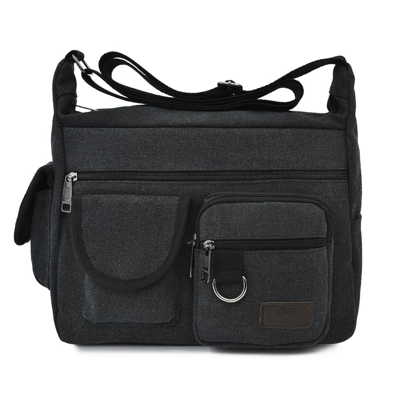 Premium Canvas Crossbody Bag For Men Luxury Messenger - Smarsty