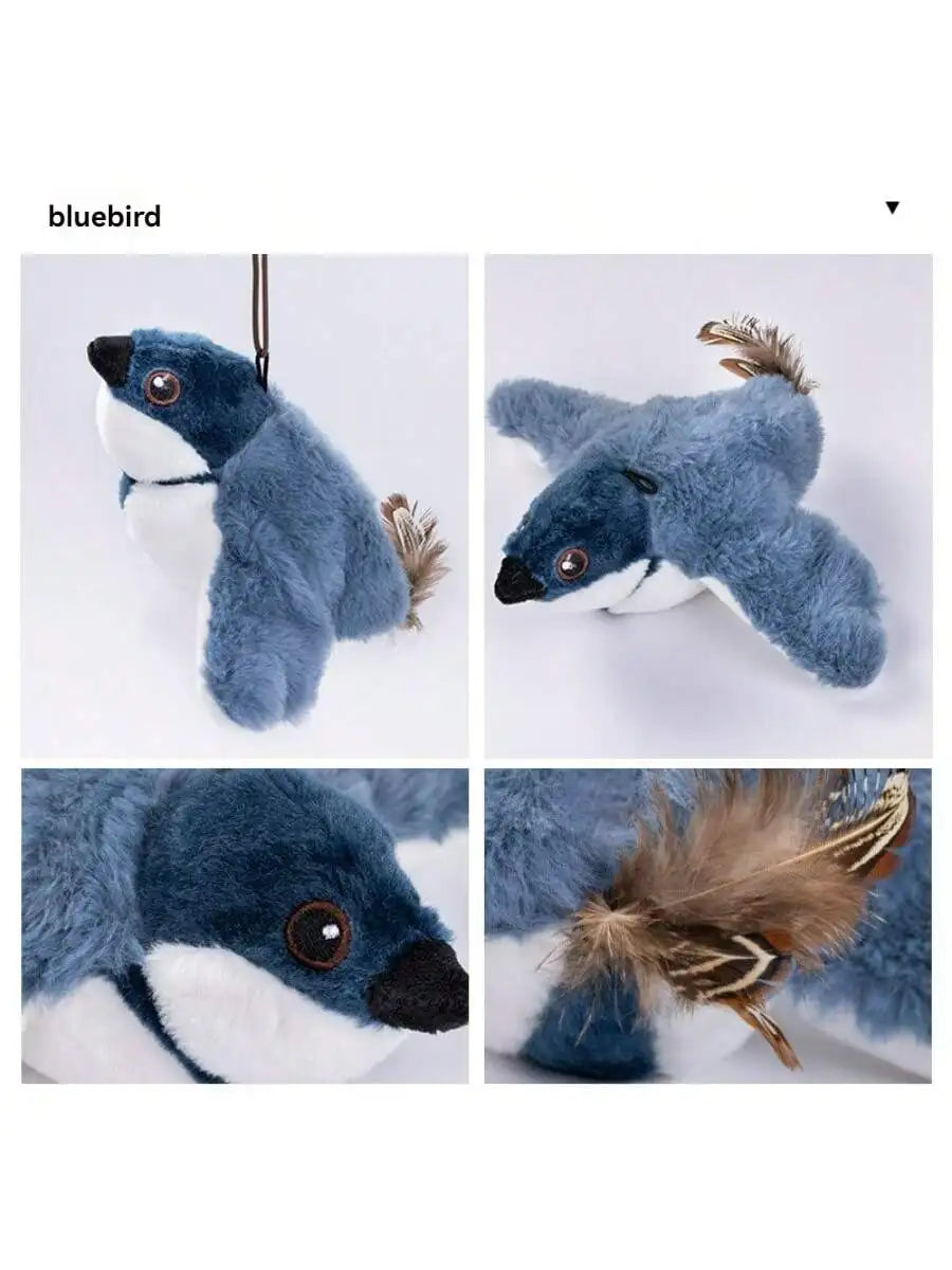 Electric Interactive Cat Toy with Rechargeable Flapping Bird - Smarsty