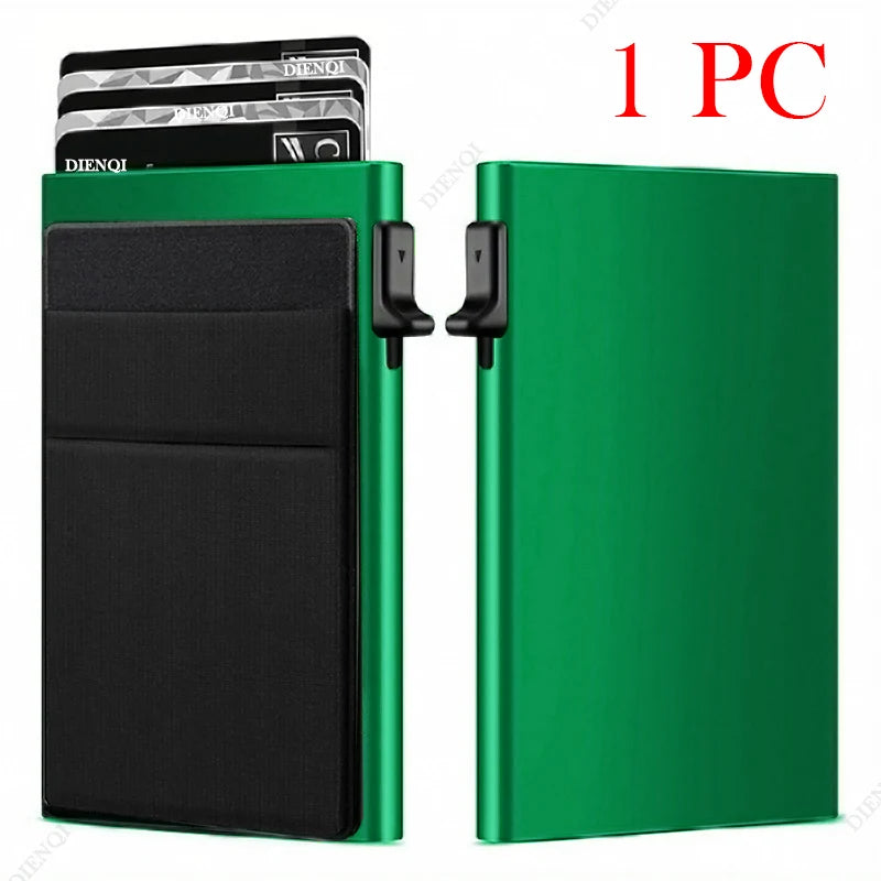 Rfid Credit Card Holder Men Thin Slim Mini Minimalist Wallets Luxury Metal Bank ID Cardholer Case Wallet for Men Carteras Choice