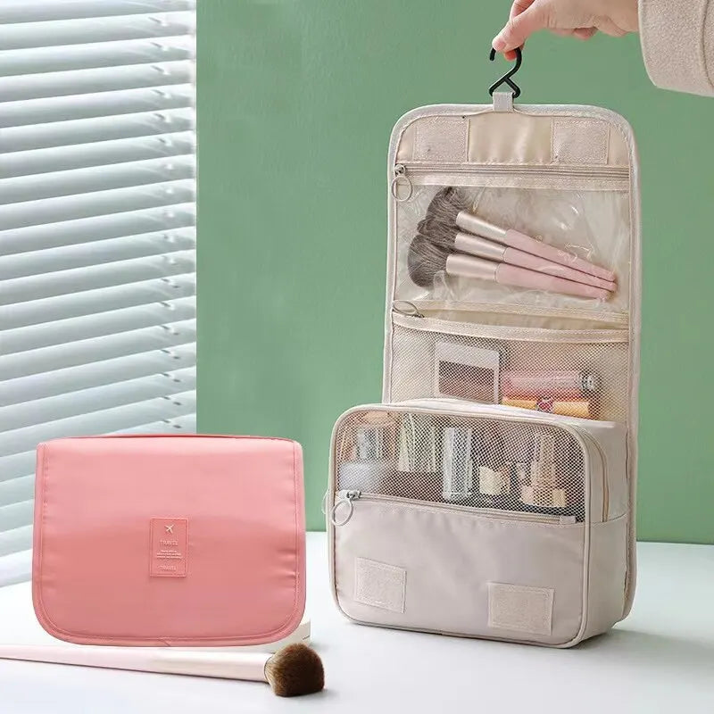 Waterproof Travel Makeup Bag With Hook And Organizer - Smarsty