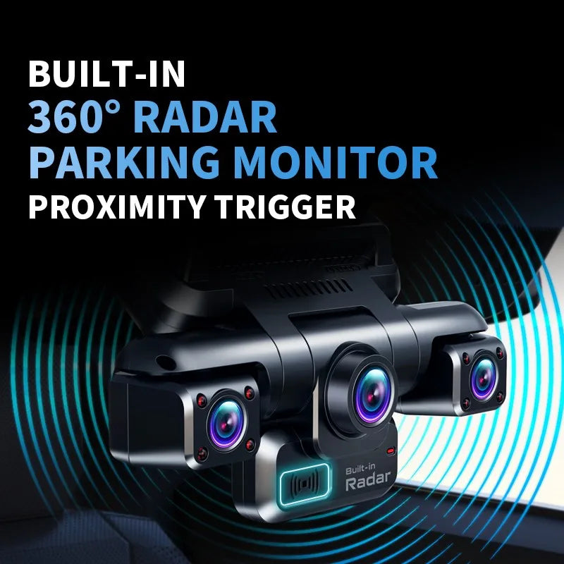 4 Channel GPS Dash Cam Front 4K Night Vision Parking - Smarsty
