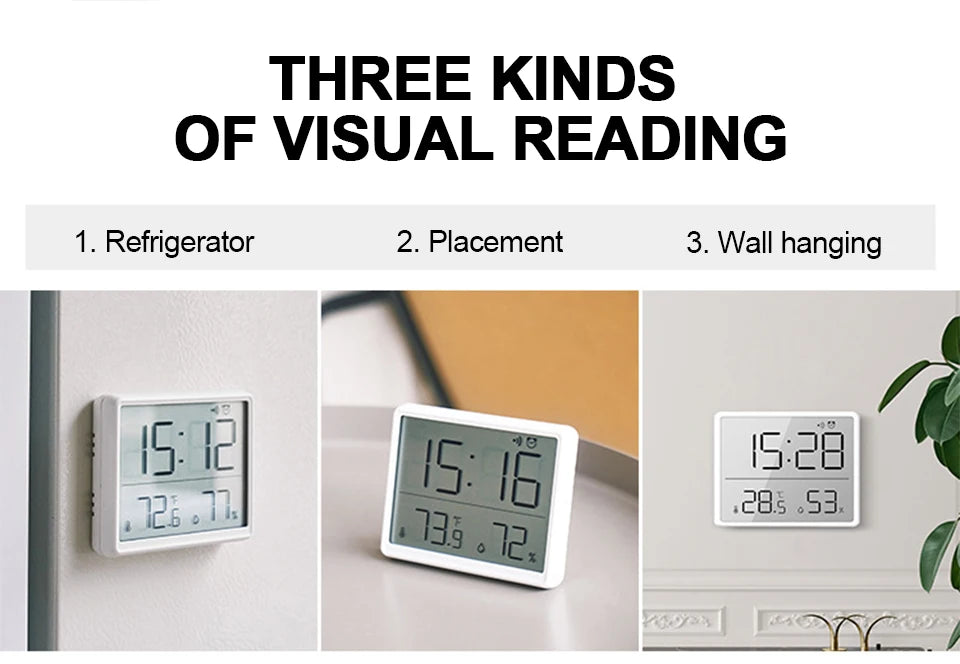 Ultra Thin Digital Alarm Clock with Large Screen - Smarsty
