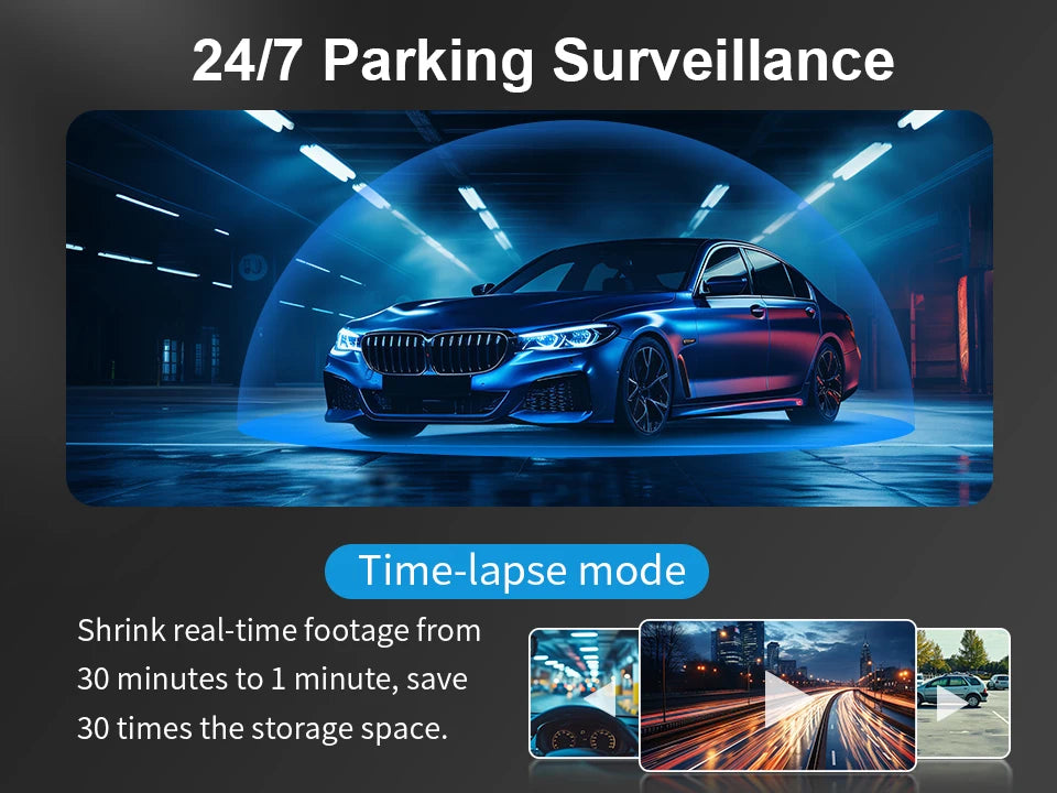 Car Dash Cam 2K Video Recorder With Night Vision WiFi - Smarsty