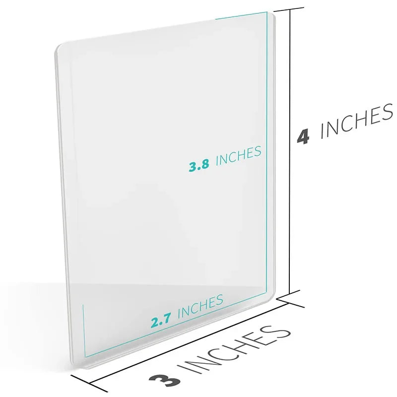 Card Sleeves Holder Game Cards PVC Hard Plastic Toy Top For Protectors Trading Storage Gift 3 x 4inches - Smarsty