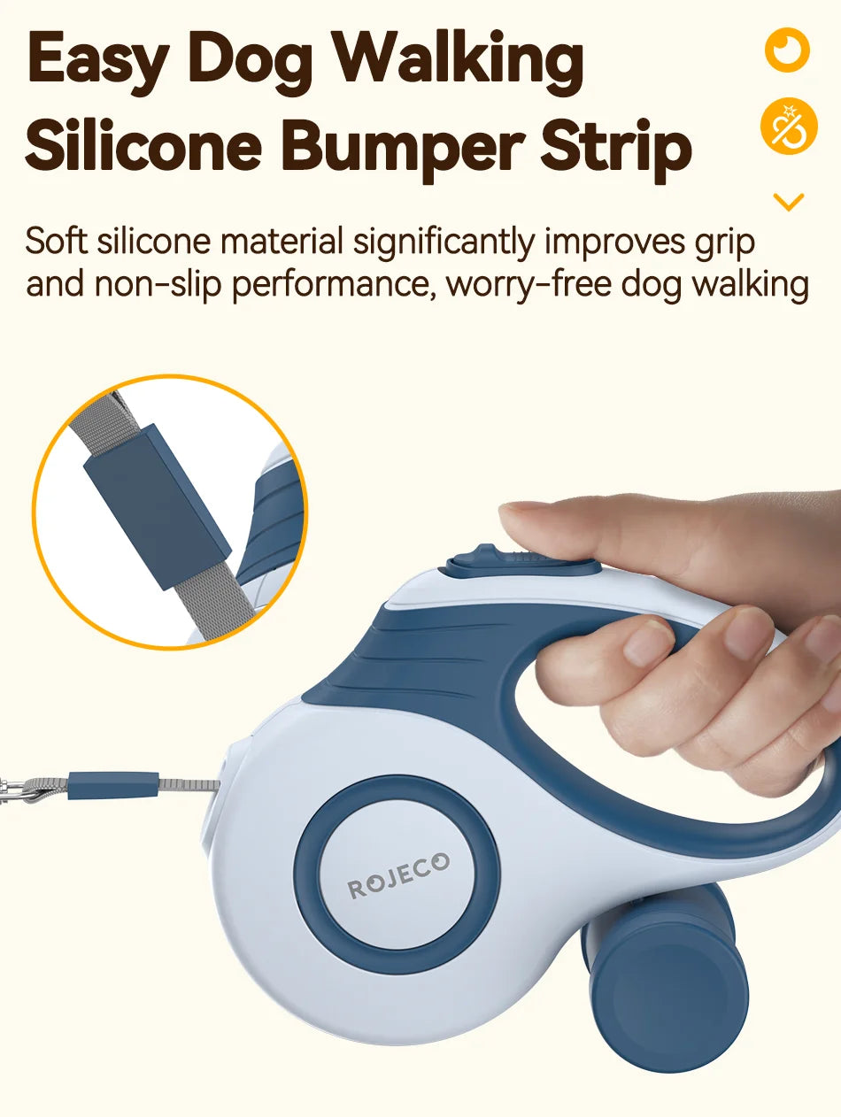 ROJECO Automatic Retractable Dog Leash for Small Dogs - Smarsty