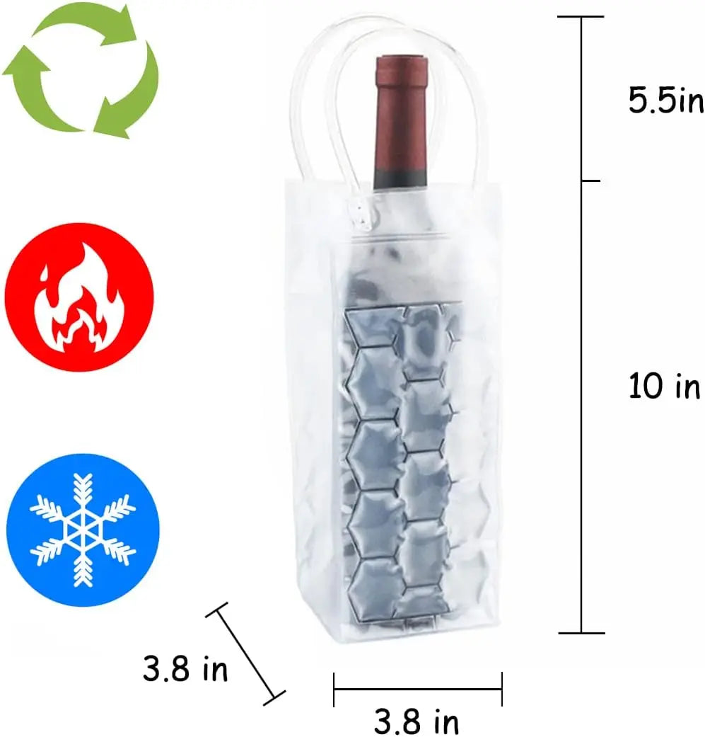 Eco-Friendly Ice Wine Cooler Bag with Chill Feature - Smarsty