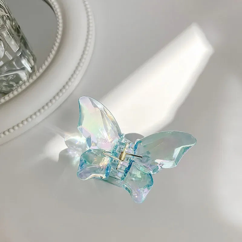 Cute Transparent Butterfly Hair Claw Clips Non Slip - Smarsty