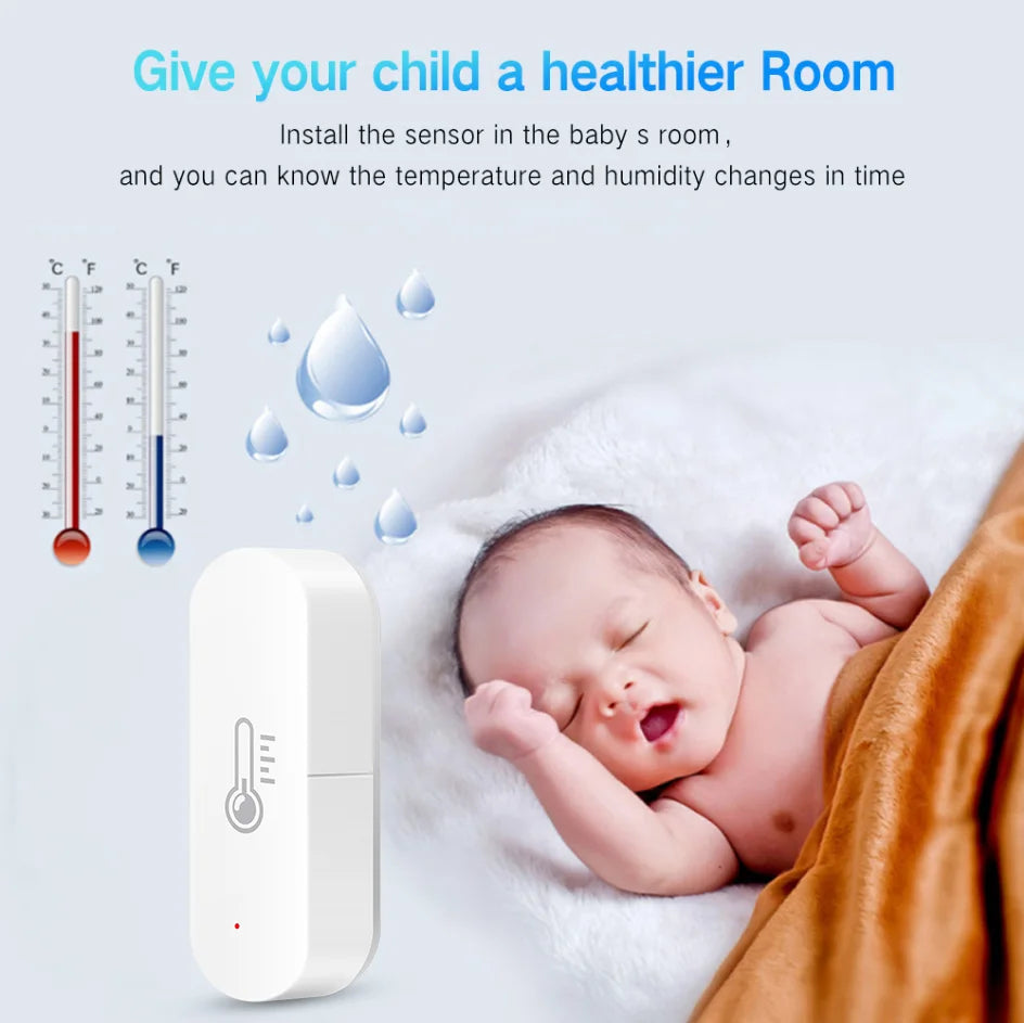 ZigBee Smart Temperature Humidity Sensor with App Control - Smarsty