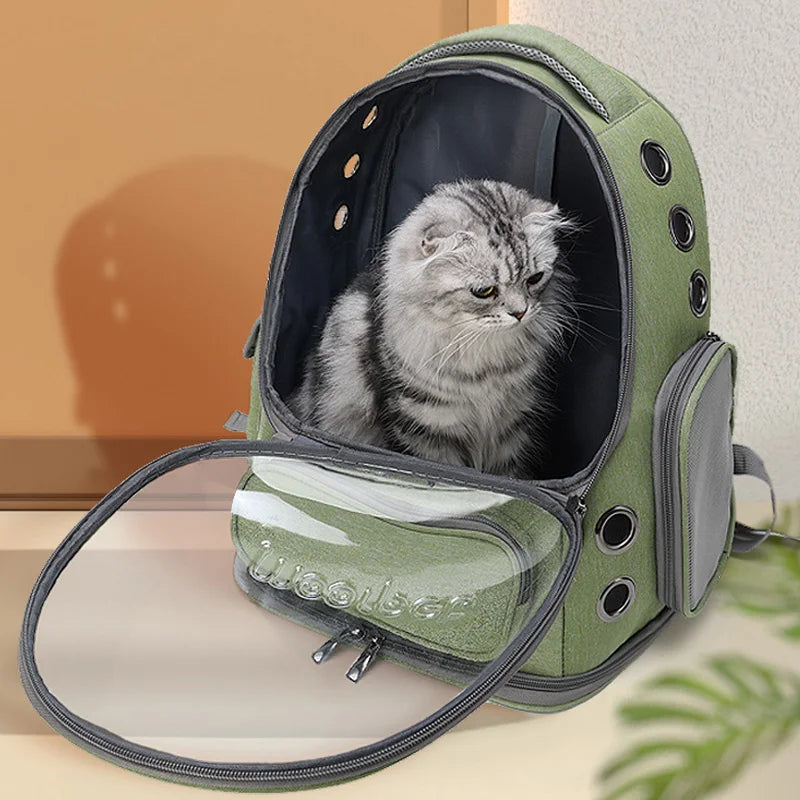 Transparent Cat Carrier Backpack for Outdoor Travel - Smarsty