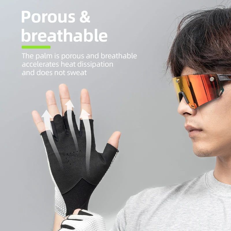 RockBros Breathable Cycling Gloves Half Finger Anti Slip - Smarsty