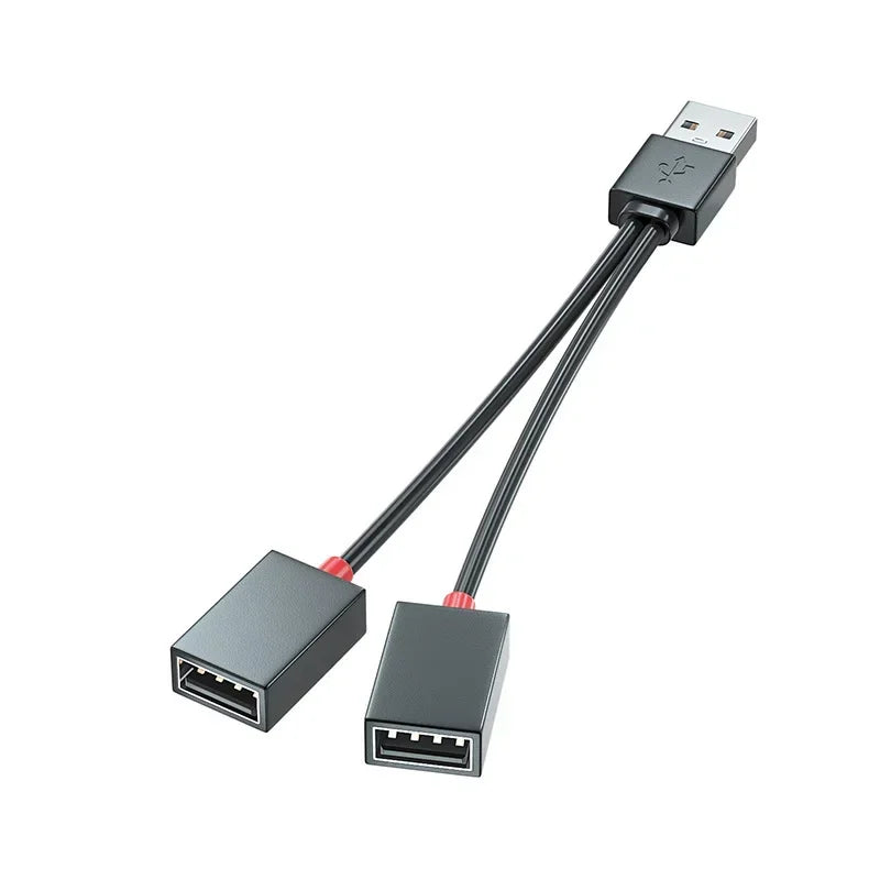 Car USB Hub 1 In 2 Out Charging Cable CompactLight