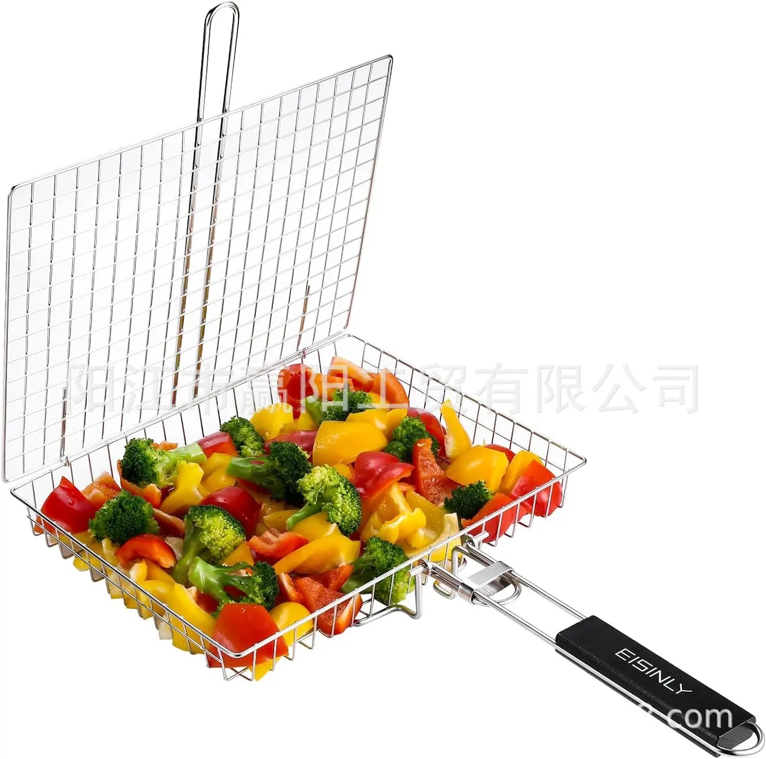 Portable Stainless Steel Folding Grill Basket for Outdoor Cooking - Smarsty