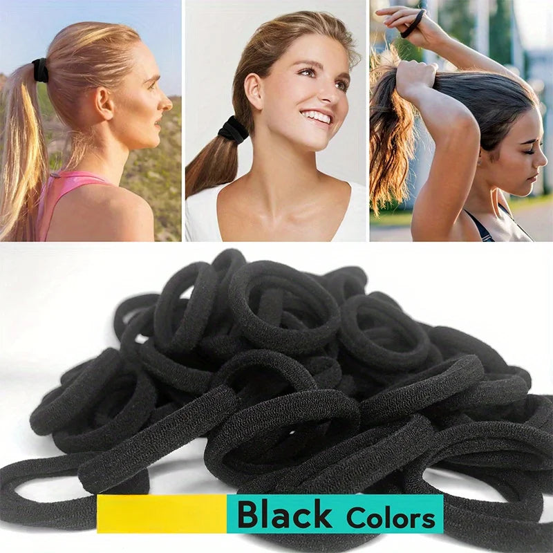 20/50/100pcs Four seasons Elastic Hair Bands Girls 4CM Sweets Scrunchie Rubber Band Hair Ties Clips Headband Hair Accessories - Smarsty