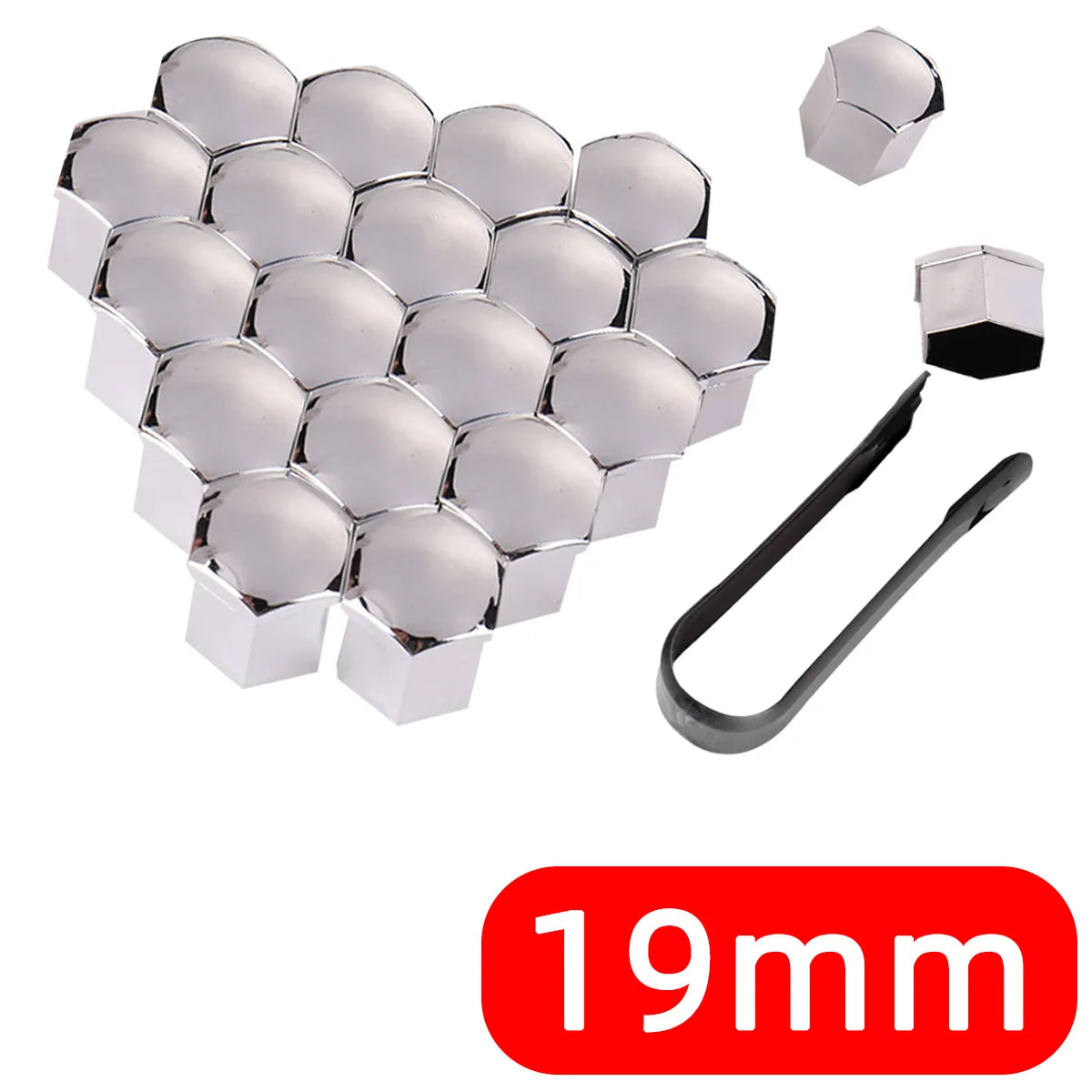 Car Wheel Nut Caps Hub Screw Covers 17/19/21mm Dust Proof - Smarsty