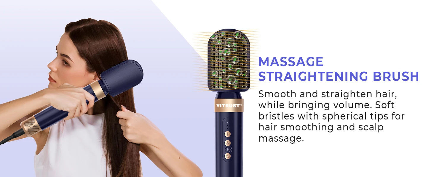 High Speed 7 In 1 Hair Dryer Brush with Diffuser - Smarsty