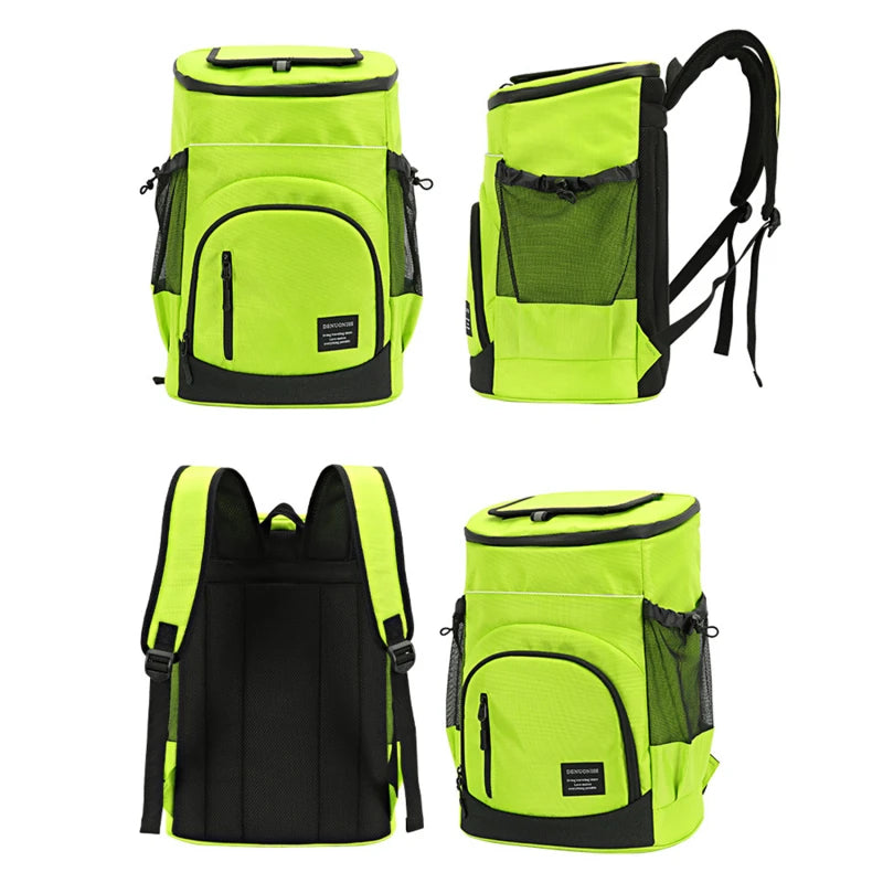 Refrigerator Bags Soft Insulated Cooler Backpack Thermal Isothermal Fridge Travel Outdoor Beach Ice Beer Backpack 30L - Smarsty