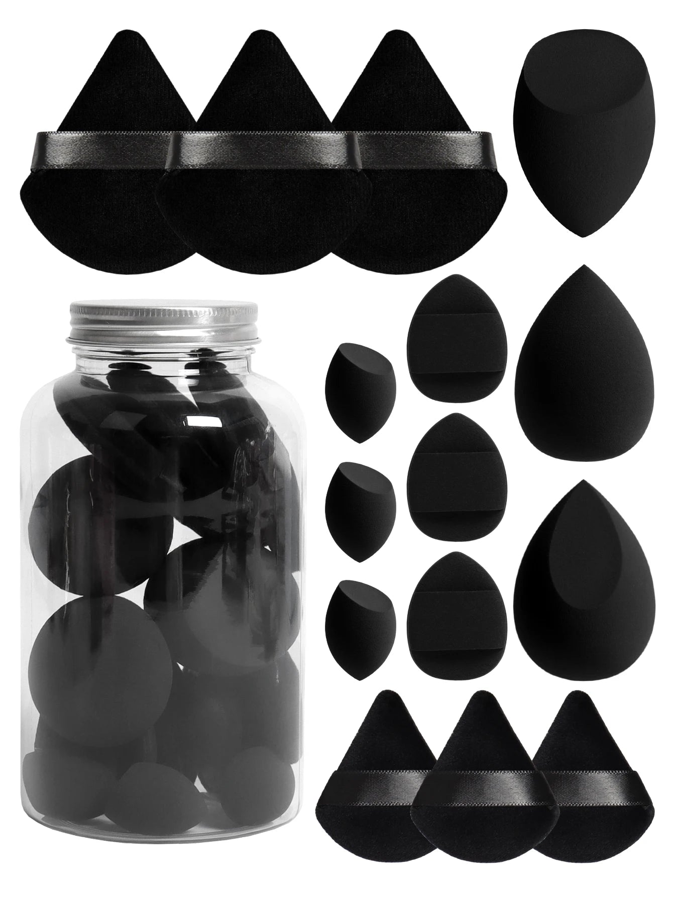 Spring Cosmetic Puff Set with Mini Makeup Eggs and Cushions - Smarsty