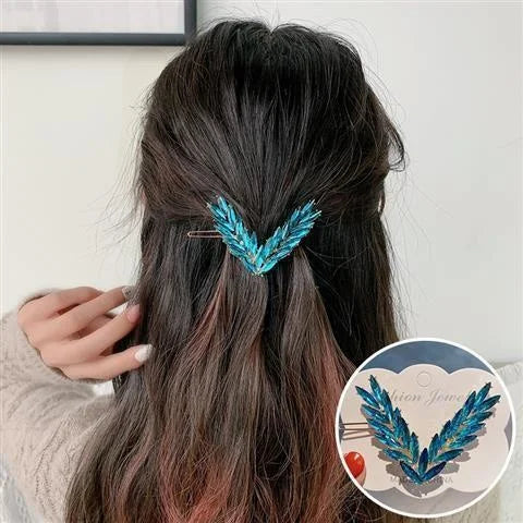 Luxury Crystal Hair Clip for Women with V Shape Design - Smarsty