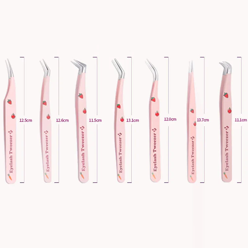 Stainless Steel Eyelash Tweezers for Easy 3D Lash Application - Smarsty